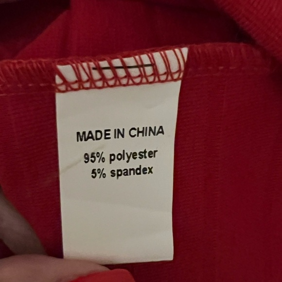 FASHION MIA Red Bandage Bodycon Dress Size Large - Picture 10 of 10